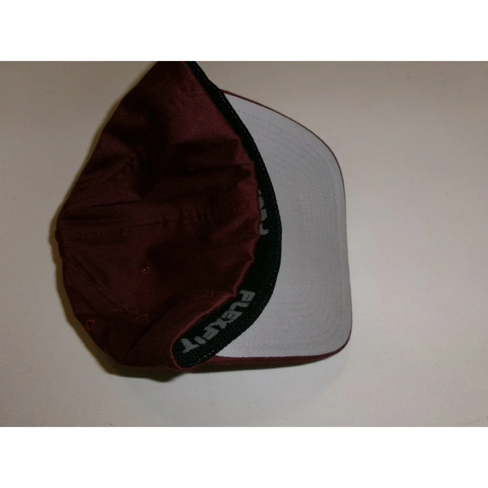 RED FLAD USA FITTED 00S HAT CAP VINTAGE DEADSTOCK H3